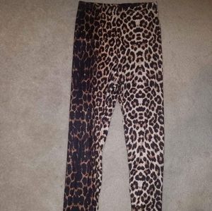 Cheetah leggings. Size small